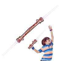 2Pcs Retractable LED Light Up Laser Sword Connectable Light Up Saber with FX Sound Rose Gold