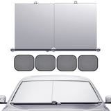 Retractable Car Windshield Sun Shade UV Blocking with 4 Side Window Sunshades