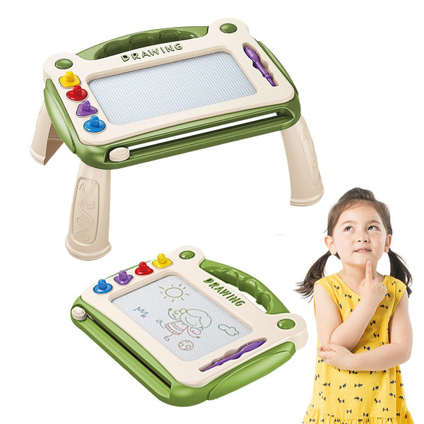 Toddler Magnetic Drawing Board Doodle Writing Board Kid Toy Green