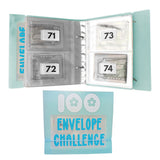 100 Envelope Challenge Binder Budget Binder Money Saving Challenge Book Blue