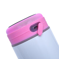 20oz Speaker Tumbler Cup Music Tumbler Detachable Music Speaker Tumbler with Straw and Brush Rose Red