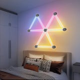 RGB Music Wall Lights APP Control Smart LED Light Bar DIY LED Lights Room Decor Black