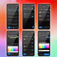 RGB Music Wall Lights APP Control Smart LED Light Bar DIY LED Lights Room Decor Black