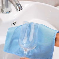 5Pcs Microfiber Cleaning Cloths Dish Cloth Kitchen Window Glass Cleaning