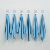 5Pcs Microfiber Cleaning Cloths Dish Cloth Kitchen Window Glass Cleaning