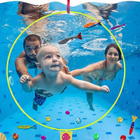 27-Piece Diving Toys Set for Kids Underwater Floating Pool Toys Diving Thru Rings Swimming Training Supplies