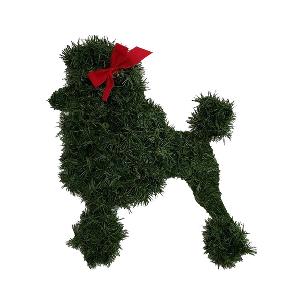 Animal Shaped Christmas Wreath Front Door Artificial Pine Branches Garland Ornaments Xmas Farmhouse Decorations Style 2