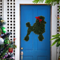 Animal Shaped Christmas Wreath Front Door Artificial Pine Branches Garland Ornaments Xmas Farmhouse Decorations Style 2