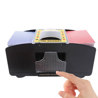 Automatic Card Shuffler 1-2 Deck Poker Shuffler Machine Battery Operated Electric Card Shuffler