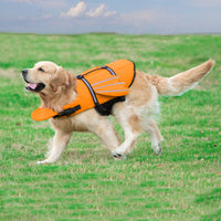 Dog Life Jacket Wings Pet Life Vest Adjustable Dog Flotation Swim Vest Orange