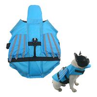 Dog Life Jacket Wings Pet Life Vest Adjustable Dog Flotation Swim Vest Blue