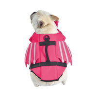 Dog Life Jacket Wings Pet Life Vest Adjustable Dog Flotation Swim Vest Pink