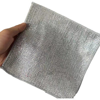 10Pcs Imitated-Wire Dishwashing Rags Household Cleaning Cloth for Dishes Sinks Counters