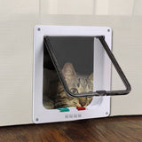 Pet Screen Door Small Dog Cat Door Dual Way Flap Pet Door White