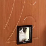 Pet Screen Door Small Dog Cat Door Dual Way Flap Pet Door Coffee