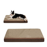 Pet Bed Mat Dog Crate Pad Mattress Reversible Dog Crate Pad Khaki