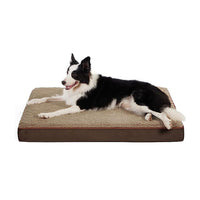 Pet Bed Mat Dog Crate Pad Mattress Reversible Dog Crate Pad Khaki