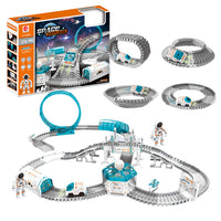 275Pcs Spaceman Railway Space Track Toy Electric Car Tracks Space Rail Toys