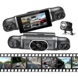 1080P HD Dashcam 4 Channel Car Dash Camera with 32GB Card