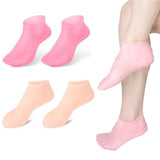 2 Pair Reusable Silicone Socks Foot Moisturizing Socks Silicone Gel Socks