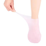 2 Pair Reusable Silicone Socks Foot Moisturizing Socks Silicone Gel Socks