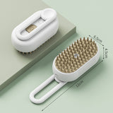 3-in-1 Pet Spray Comb Dog Cat Hair Brush Massage Comb for Removing Tangled Hair White