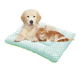 Double-Sided Pet Bed Mat Sensory Pet Mat Pet Nest Pad Green