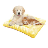 Double-Sided Pet Bed Mat Sensory Pet Mat Pet Nest Pad Yellow