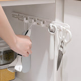 4Pcs Self-Adhesive Pull-Out Hanger Sliding Hanger Organizer for Kitchen Bathroom Cabinet