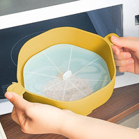 Microwaveable Silicone Popcorn Popper Collapsible Microwave Popcorn Maker Bowl With Lid Yellow