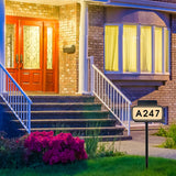 Solar House Number Light LED Illuminated Address Plaque Sign Ground Stakes Light