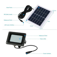 54 LED Outdoor Solar Flood Light Walkway Landscape Light with Remote Control