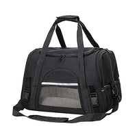 Cat Pet Carrier Travel Carrier Pet Bag for Small Medium Cats Black