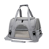 Cat Pet Carrier Travel Carrier Pet Bag for Small Medium Cats Grey