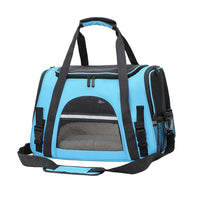 Cat Pet Carrier Travel Carrier Pet Bag for Small Medium Cats Light Blue