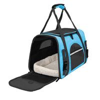 Cat Pet Carrier Travel Carrier Pet Bag for Small Medium Cats Light Blue