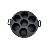 7-Cavity Silicone Cupcake Mold Non Stick Muffin Baking Cups Baking Tool Black