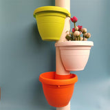 3Pcs Drain Pipe Flower Pots Hanging Flower Pots Garden Planter