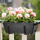 2Pcs Adjustable Planter Boxing Brackets Flower Box Wall Mounting Hooks for Balcony Fences Garden