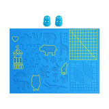 Silicone 3D Pen Filament Mat Reusable 3D Drawing Template Pad for 3D Printing Pen