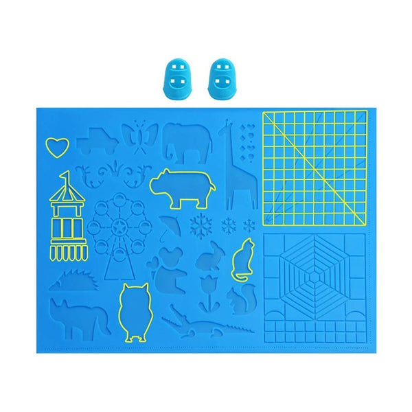 Silicone 3D Pen Filament Mat Reusable 3D Drawing Template Pad for 3D Printing Pen