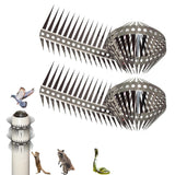 2Pcs 1-Meter Bird Spikes for Outdoor Birds Anti Small Climbing Animal Spikes for Garden Fence Gate Wall