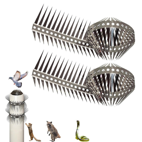 2Pcs 1-Meter Bird Spikes for Outdoor Birds Anti Small Climbing Animal Spikes for Garden Fence Gate Wall