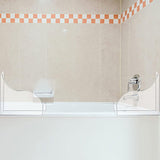 2 Pieces Bathtub Splash Guard Shower Splash Guard Style 1