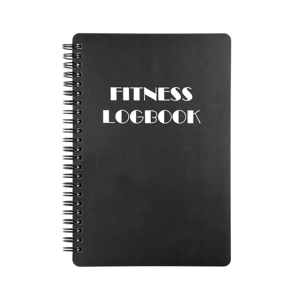 Workout Log Exercise Journal Fitness Log Book Planing Notebook for Fitness Tracking and Goals Setting Black