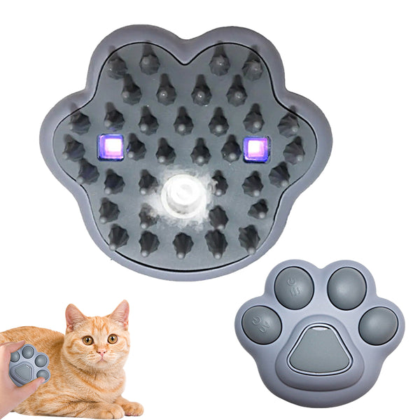 Electric Spray Cat Brush Pet Massage Comb with UV Light Grey