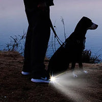 2Pcs Rechargeable Shoe Headlights Water-resistant Shoes Lights with 4 Light Modes Black