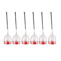 6Pcs Solar Flameless Candle Lights Water-resistant LED Lights Outdoor Garden Patio Yard Decor Red