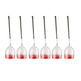 6Pcs Solar Flameless Candle Lights Water-resistant LED Lights Outdoor Garden Patio Yard Decor Red