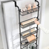 4-Tier Over-The-Door Hanging Storage Rack for Kitchen Bedroom Bathroom